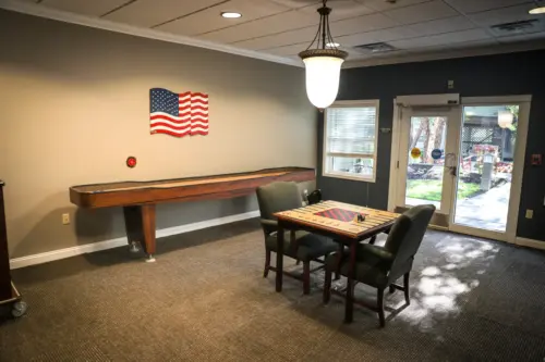 Heritage Pointe assisted living game room