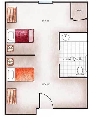 Memory Care Companion Suite 403 sq. ft.