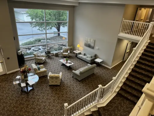 Fountain View Senior Living assisted living lobby area