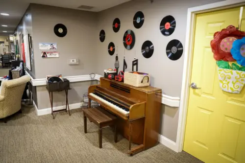 Fountain View Senior Living memory care piano