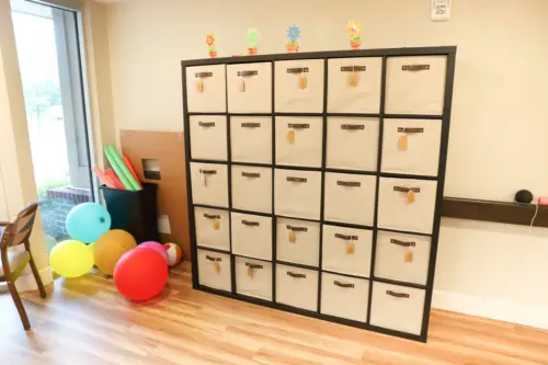 The Heritage at Fox Run memory care personalized activities storage