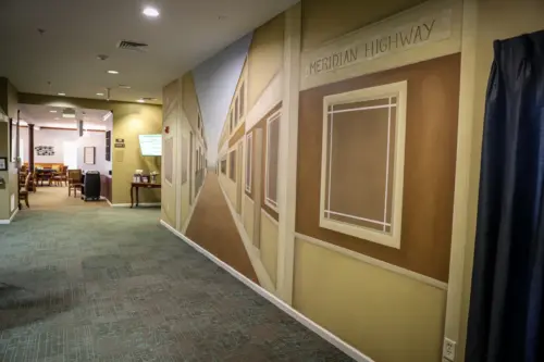 The Heritage at Meridian Gardens assisted living wall murals