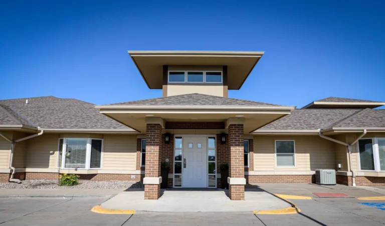 The Heritage at Meridian Gardens assisted living entrance