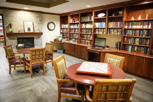 The Heritage at Meridian Gardens assisted living library