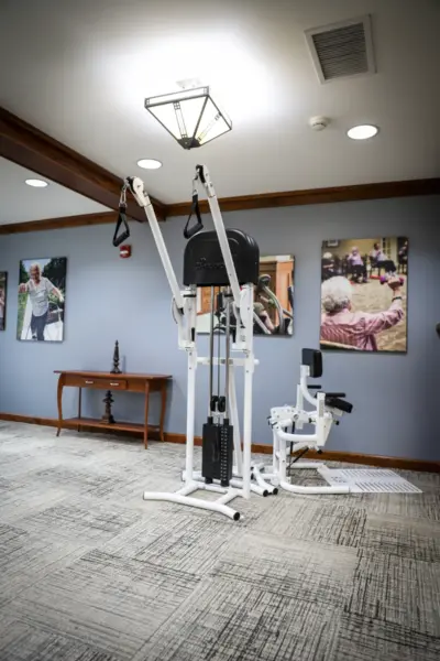 Heritage Ridge senior living exercise and wellness area