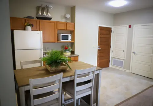 Heritage Ridge assisted living apartment kitchenette