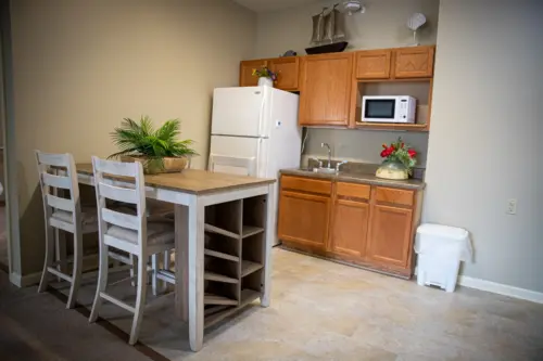 Heritage Ridge assisted living apartment kitchenette