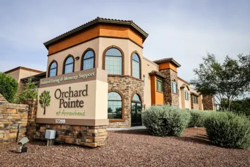 Orchard Pointe at Arrowhead entrance sign