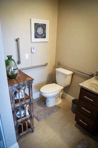 Orchard Point at Creek Valley independent living apartment bath