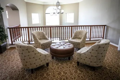 Orchard Pointe at Surprise assisted living hallway gathering space