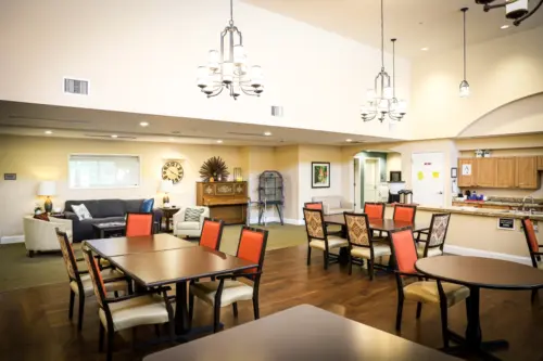 Orchard Pointe at Terrazza memory care common area