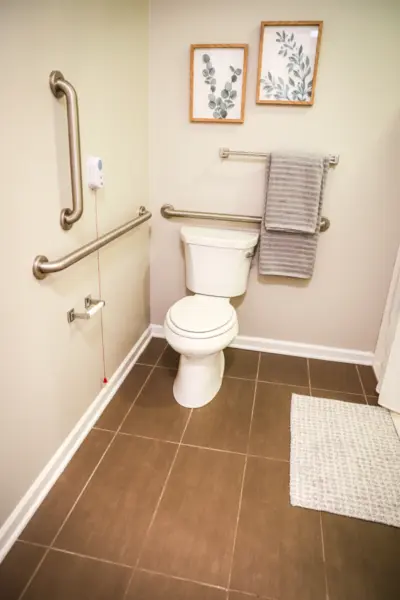 Ridgewood Senior Living assisted living apartment bathroom