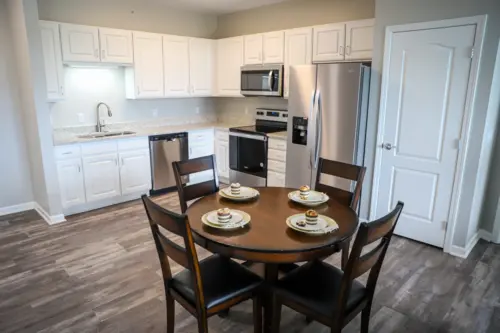 Ridgewood Senior Living independent living apartment kitchen