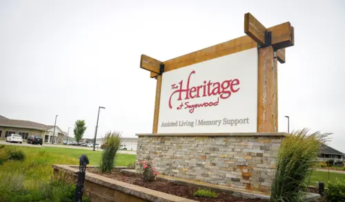 The Heritage at Sagewood entrance sign