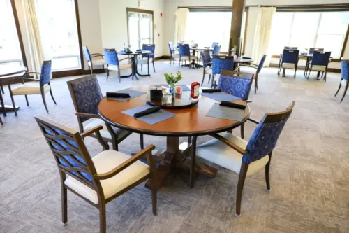 The Heritage at Sterling Ridge dining room table and chairs