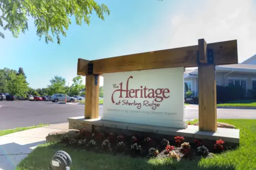 The Heritage at Sterling Ridge entrance sign